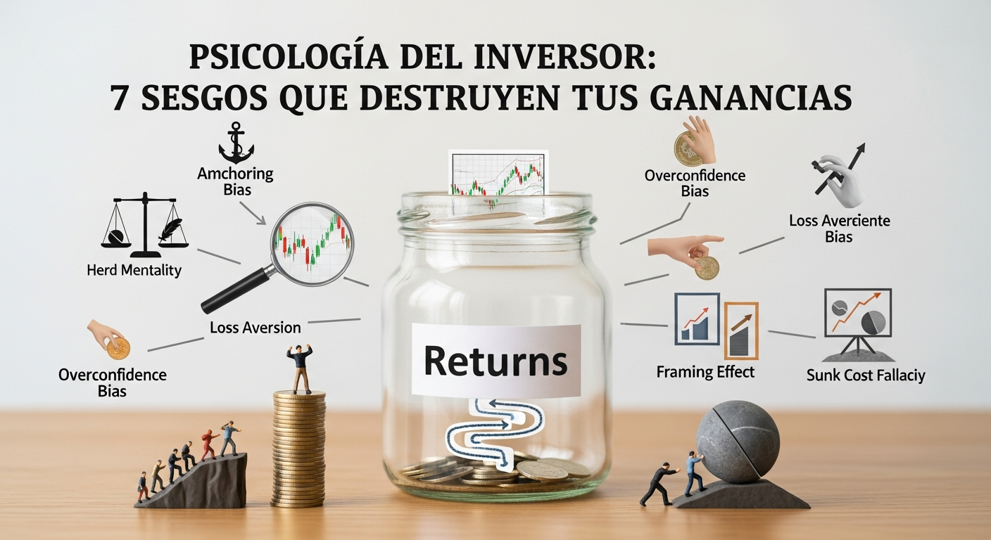 Psicología del Inversor: 7 Sesgos que Destruyen tus Ganancias